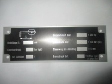 Nameplate MAN Truck Brake ID