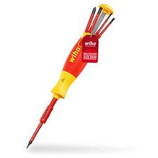 Wiha Schraubendreher mit Bit Magazin LiftUp electric Schlitz, Schraubenzieher