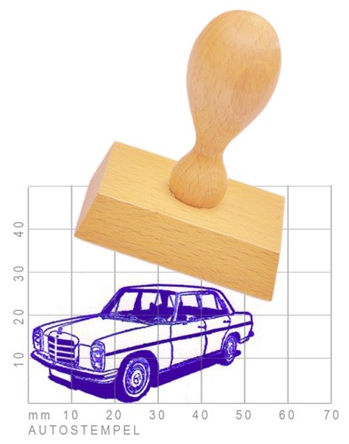 Oldtimer autostempel mercedes - autostempel,