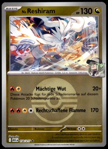 Reshiram reverse holo - reverse,