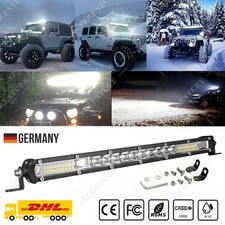 12" 1200W LED Lightbar Lichtbalken Arbeitsscheinwerfer Offroad Lampe 12V 24V DE