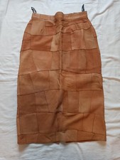 Lederrock Damen, Neu Gr M, Braun, Made In Europe 