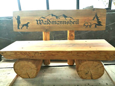 Rustikale Gartenbank Bank