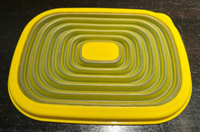 Tupperware Ersatzdeckel 5918 (19,5 x 14,7 cm) für Bungee-Box 850 ml & 1,9 l gelb