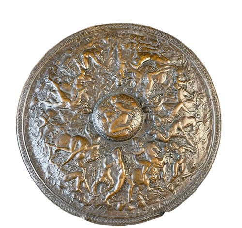 Antikes bronze relief - bronze,