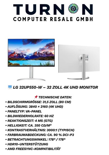 32up550 zoll 4k - 32up550-w, 32