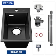 Granit Spüle mit Siphon