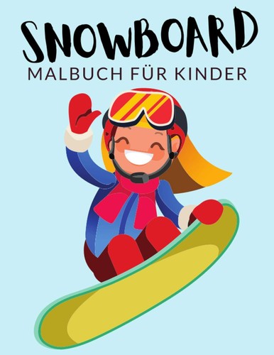 Malbuch snowboard kinder - snowboard,