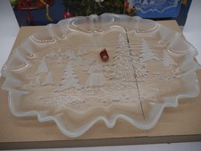 Walther Glas Stollenplatte / Servierplatte - Weihnachten - 44 x 32 cm