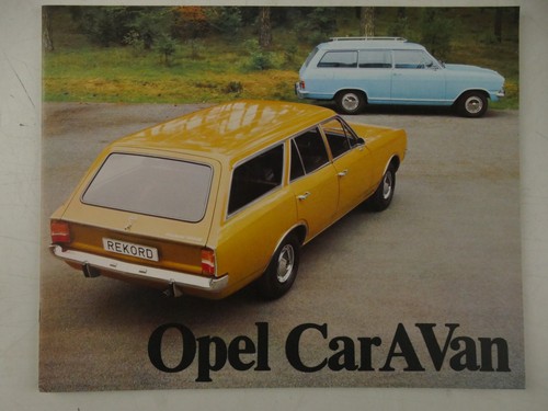 Opel caravan 1970 katalog - caravan,