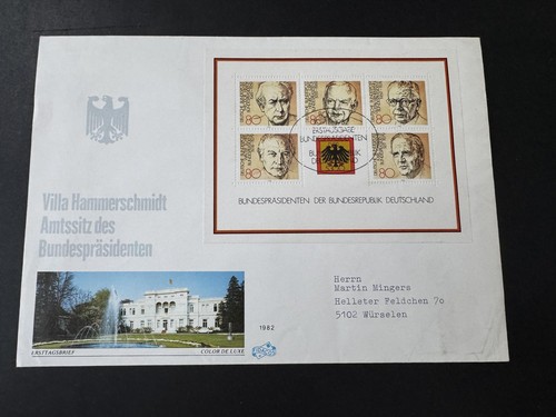 Bund block fdc - block, 18