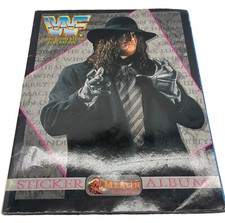 WWE WWF Wrestling Sticker Sammelalbum von Merlin 1993 Unvollständig