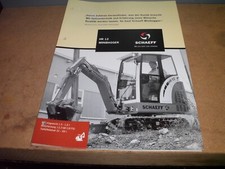 SCHAEFF HR 12 MINIBAGGER  4 SEITEN PROSPEKT/BROSCHÜRE