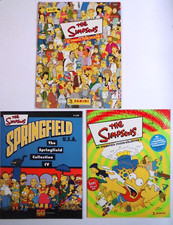The Simpsons - Springfield Sticker Kollektion 2 & 3 & 4 ,3 Leeralben ,Panini