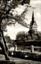 Postkarte Kirchen Bauwerk ~1957 GESEKE in Westfalen Partie an der Stiftskirche