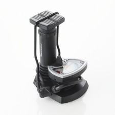 Fußluftpumpe FISCHER Luftpumpe mit Manometer Auto-, Dunlop-, Sclaverand-Ventil