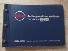 Eicher Schlepper EM 235 Panther Ersatzteilkatalog