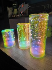 LUMIDA Casa 3 Dekoleuchten LED-Lichterkette 5h-Timerfunktion H. 13, 18 & 23cm