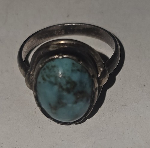 Ring 800 silber - ring, türkis