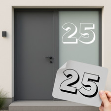 Hausnummer Zahl Aufkleber •