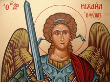 *** Erzengel Ikone Sankt Michael Schutzengel Icone Engel Icon Saint Michel Mike