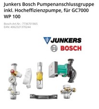 Bosch Pumpenanschlussgruppe 80-100 kW 3bar für Logamax plus GB272 80-100 kW