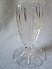 Val St. Lambert schöner Kristallglas Kerzenständer klar 13x3,5x5-9cm 407g Top