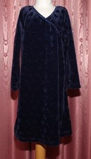 PANNE SAMT KLEID ☺ mit Ausbrennerherzchen ☺ Gr. 98 ☺ *TOP* ☺ NACHTBLAU + EDEL ☺