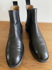 Crockett & Jones GRESHAM Chelsea Boots, schwarz, Glattleder Größe 38 (37,5)