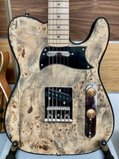 Telecaster E-Gitarre, Vintage, Pappel Maser, Barncaster