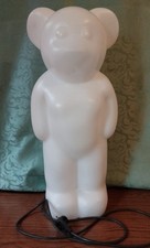 Original Lumibär weiß Elmar Flötotto 58cm Designerlampe Bär stehend 1990er Jahre