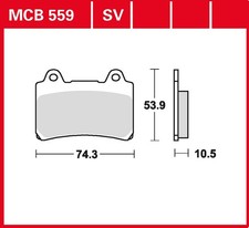 TRW Bremsbelag organisch