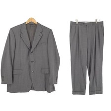 Canali Anzug Wolle Grau Ac2