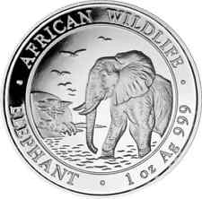 Silbermünze Somalia 2010 Elefant Elephant 1 Oz Silber 999.9  BU African Wildlife