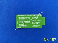 Original Aufkleber Klimaanlage