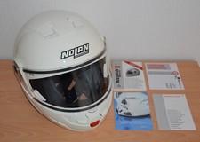 NOLAN N90 Motorradhelm - mit Rückhaltesystem „MICROLOCK“/ Größe M/ Farbe Weiß