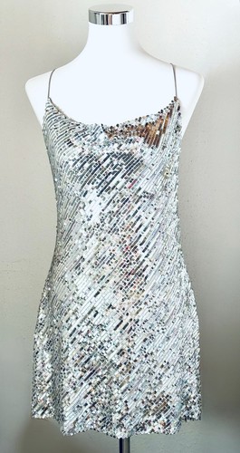 Zara pailletten kleid metallic - pailletten,