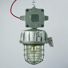 Vintage Leuchte mit Käfig