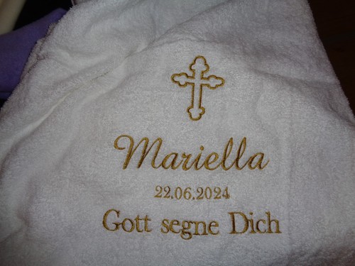 Taufdecke tauftuch mit namen - tauftuch,