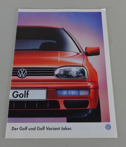 Prospekt broschüre vw golf - /,