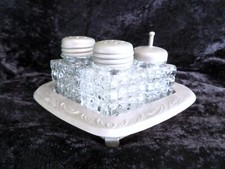 Menage Set antik Salz Pfeffer