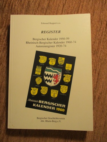 Rheinisch bergischer kalender - rheinisch-bergischer,