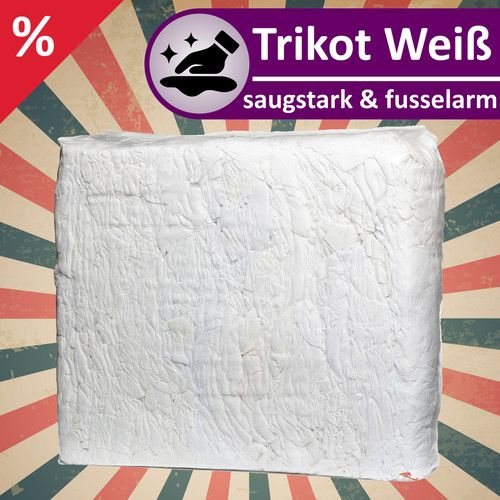 Putzlappen trikot weiß 10 - putzlappen,