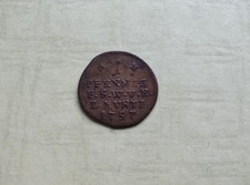 1 Pfennig 1757 Sachsen Weimar Eisenach  Ernst August II.  1748-1758