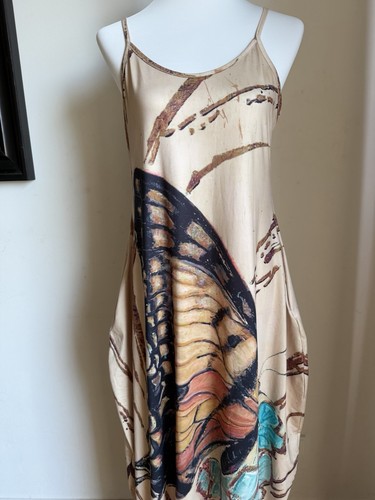 Maxikleid schmetterling print - maxikleid,