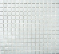 Glasmosaik weiß Vetro WC Badezimmer Küche Wand Fliesenspiegel WB50-0101| 1 Matte