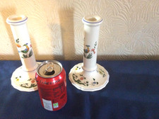 Gien Oiseaux De Paradis Paar Kerzenständer