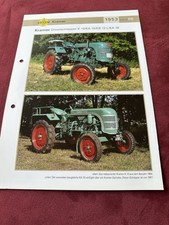 Kramer Traktor Dieselschlepper K15, KA15/18, KB12L, 1953 Weltbild Prospekt