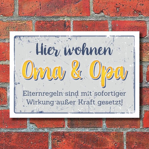Schild haustürschild oma - schild,