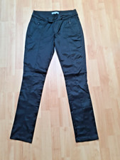 Hose, Glanz, top erhalten, design, Moondust, Gr.38, Satin, schwarz, schmal